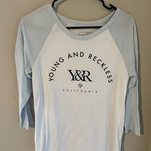 Young & Reckless 3/4 sleeve shirt